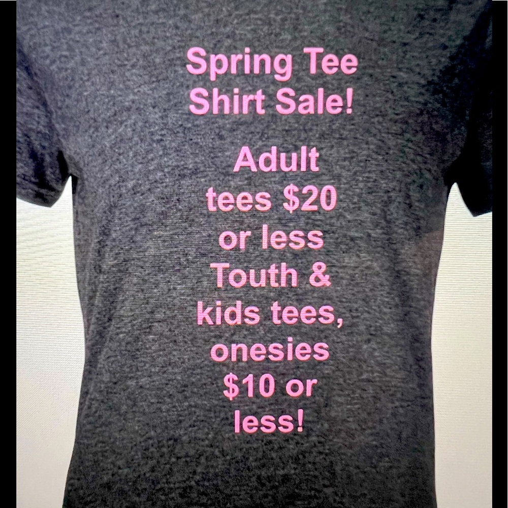 Spring Tee Sale! See all tees and onesie categories.  All new & need to GO! NWT